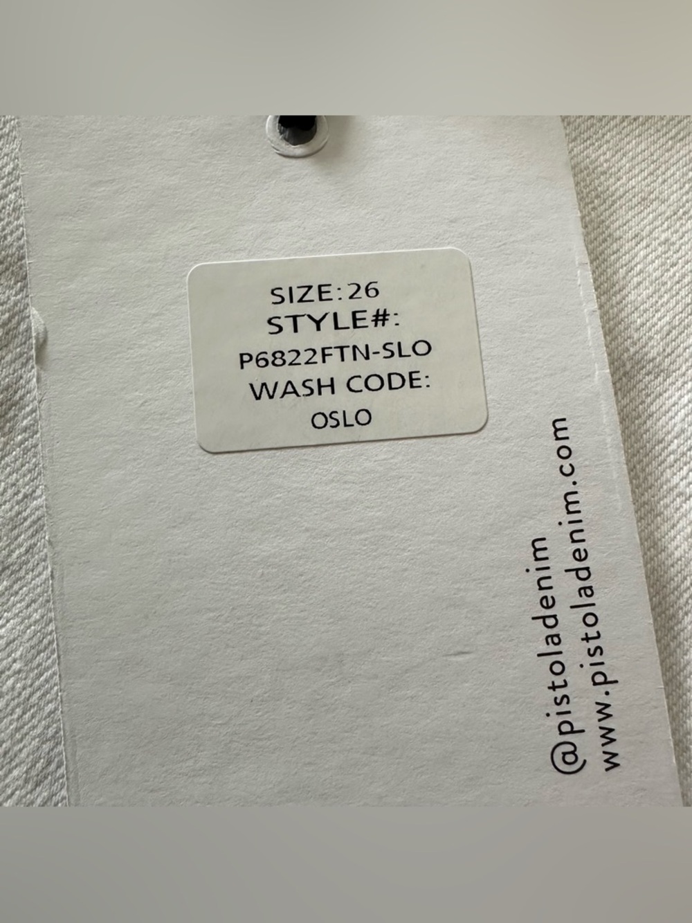 NWT Pistola White Jennifer Skinny Jeans Size 26 - Picture 4 of 6